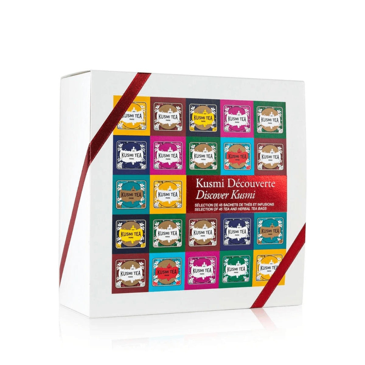 Coffret Découverte - 45 sachets enveloppés de thés et infusions BIO - 96 gr