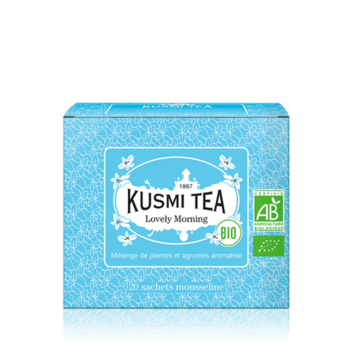 Thé vert aux agrumes BIO - Lovely Morning - Etui 20 sachets mousseline - 40 gr