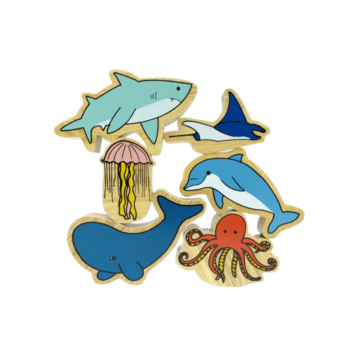 Millimalikas zwemt met zijn vrienden - Coffret 6 figuurtjes + poster