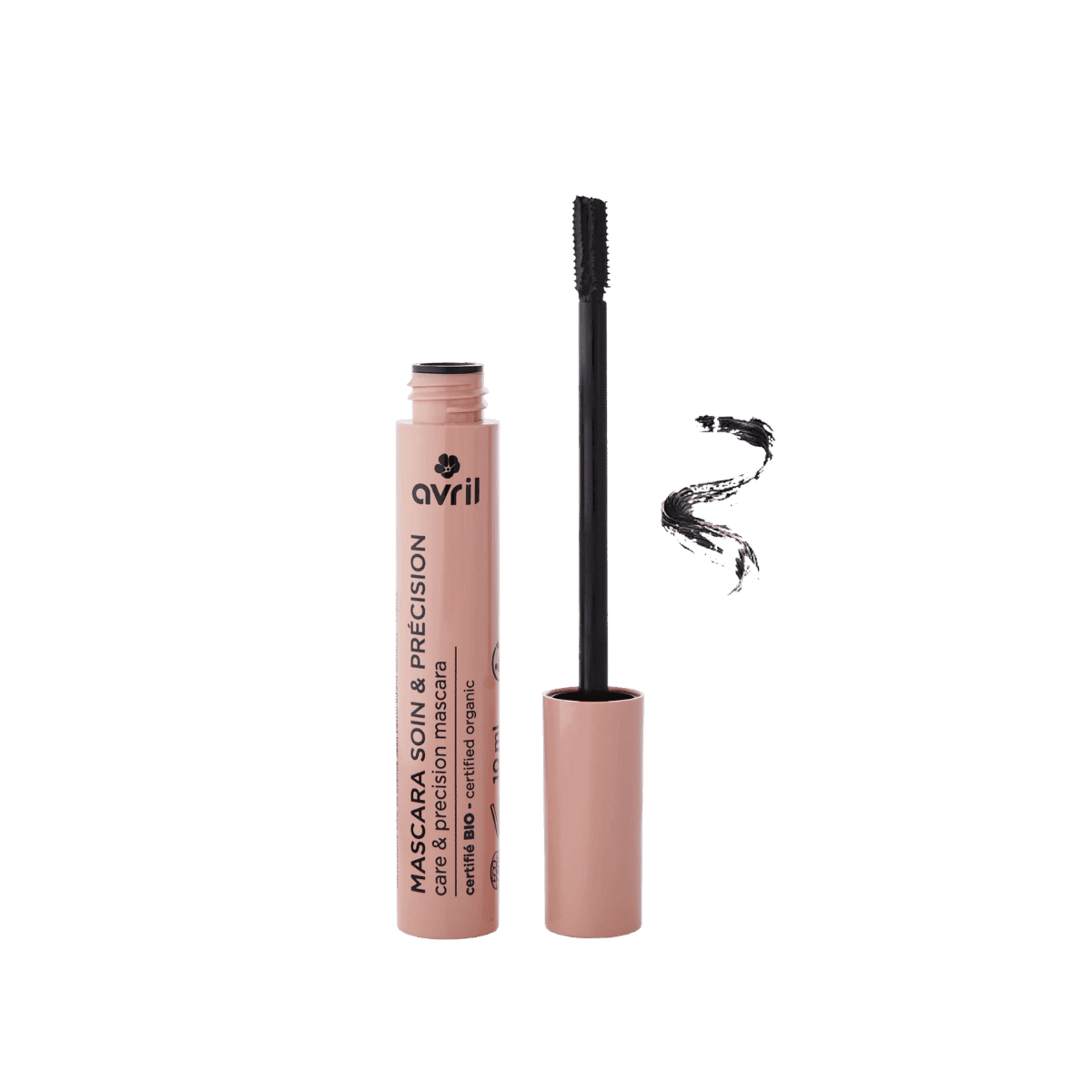 Mascara soin & précision - NOIR - Certifié BIO - Avril