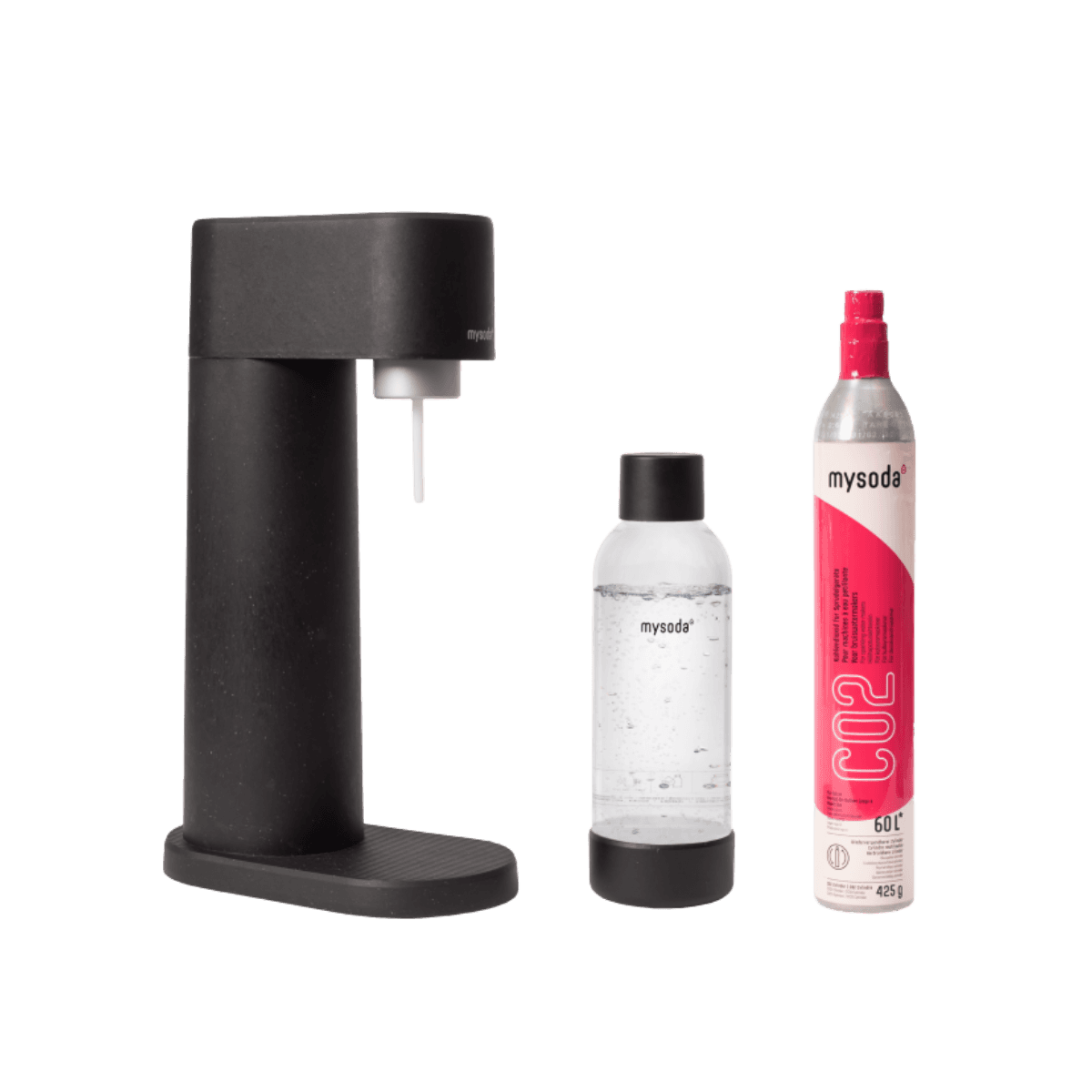 Machine à eau pétillante - WOODY - Black