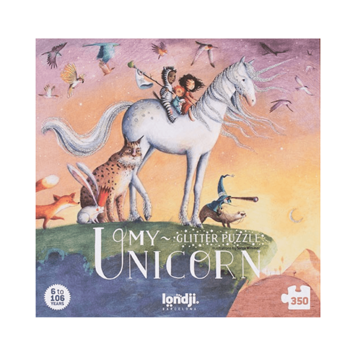 Puzzle à paillettes 350 pc - 6 ans et + - MY UNICORN PUZZLE