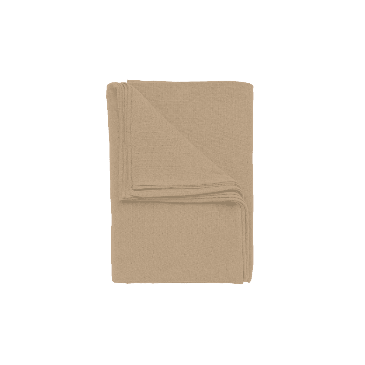 Nappe unie - 300 x 160 cm - Beige foncé - TABLE CLOTH RECYCLED - BROWN