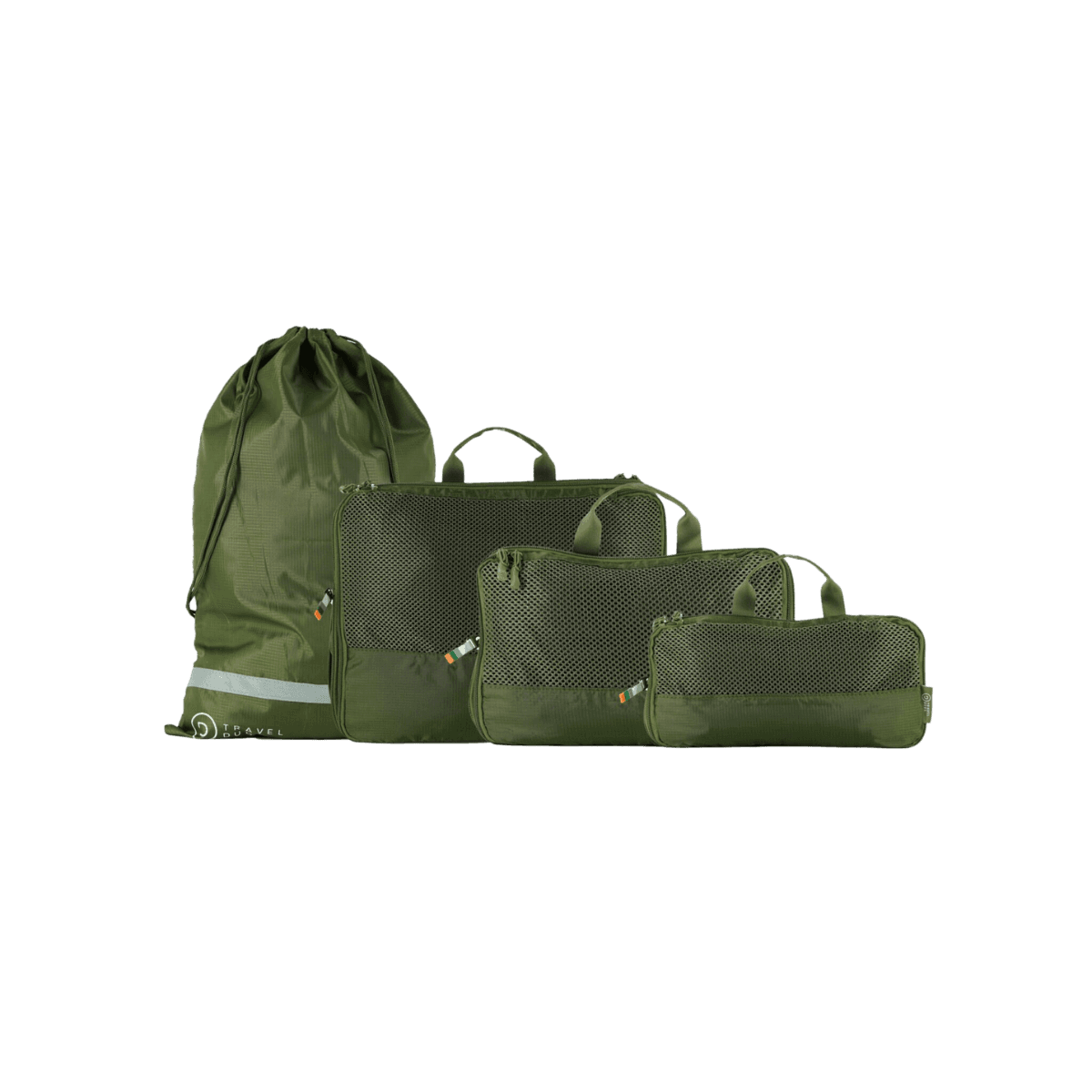 Organiseurs de valise avec compression - Lot de 4 - Vert Forêt