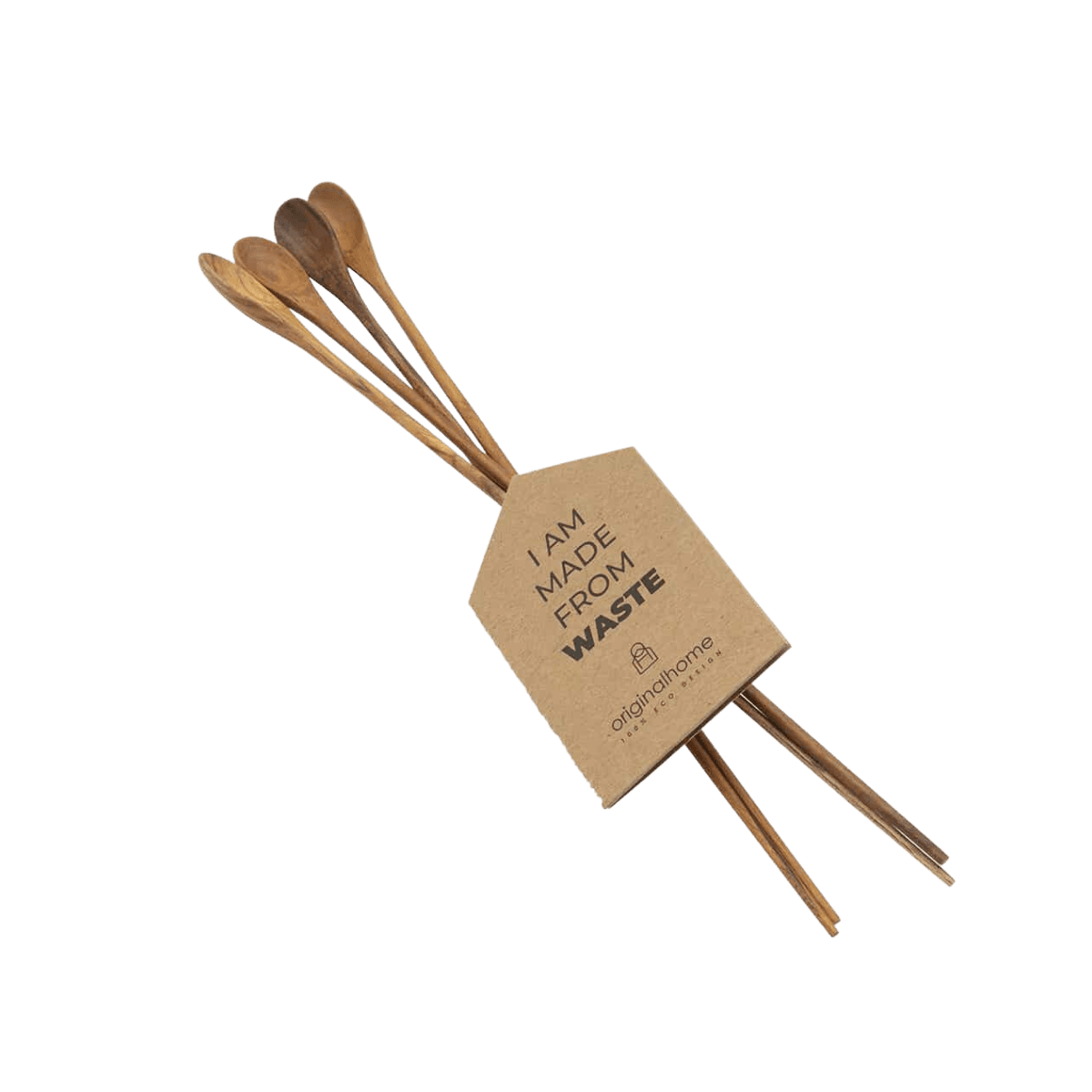 Cuillères à cocktail en teck x4 - STIRING SPOON - S/4