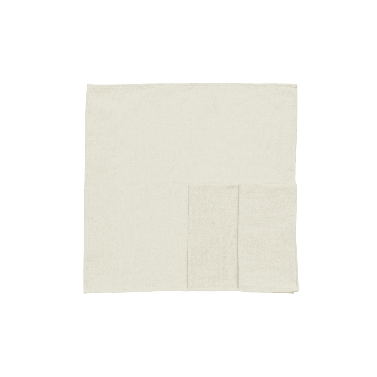 Serviettes de table x 4 - Ecru - NAPKIN RECYCLED - OFF WHITE S/4