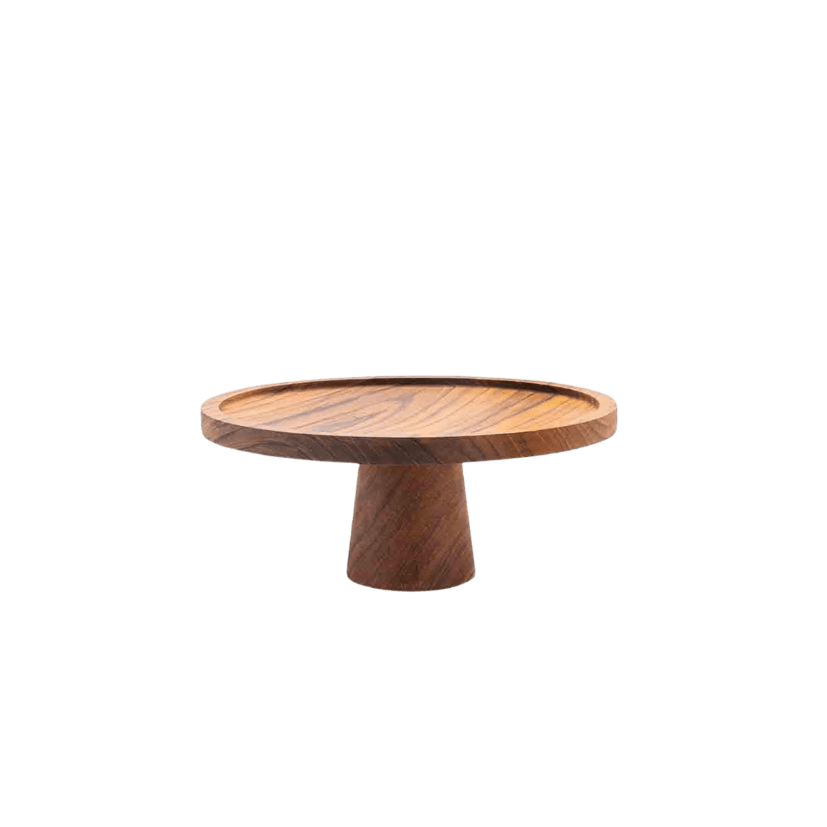 Support à cake en teck - CAKE STAND RECLAIMED DIA 25 CM