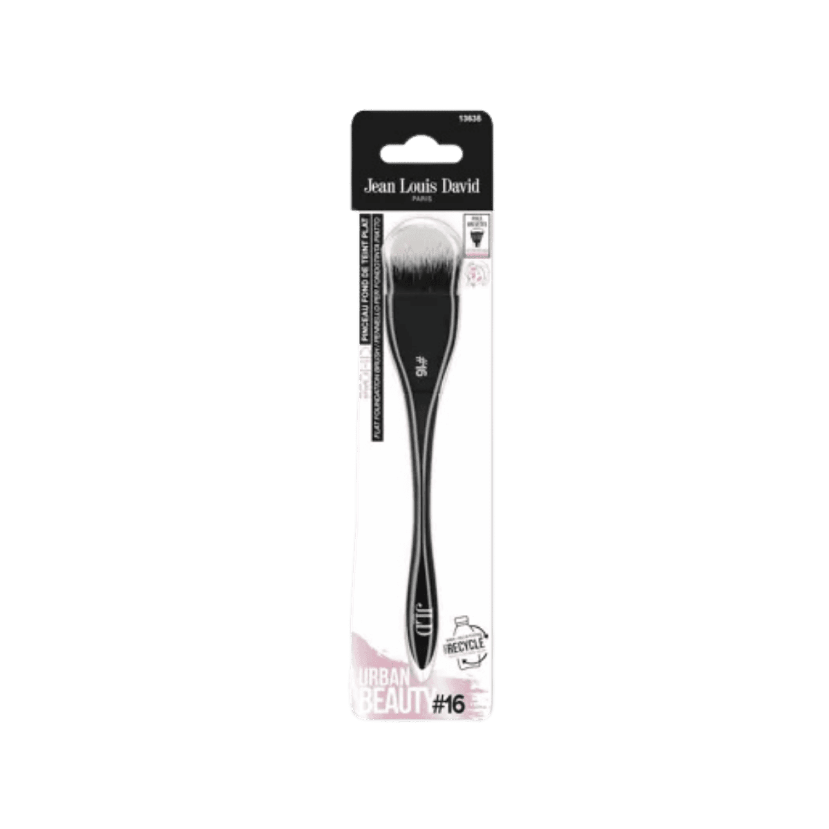 Platte foundationkwast PRO HD (gerecycled plastic)