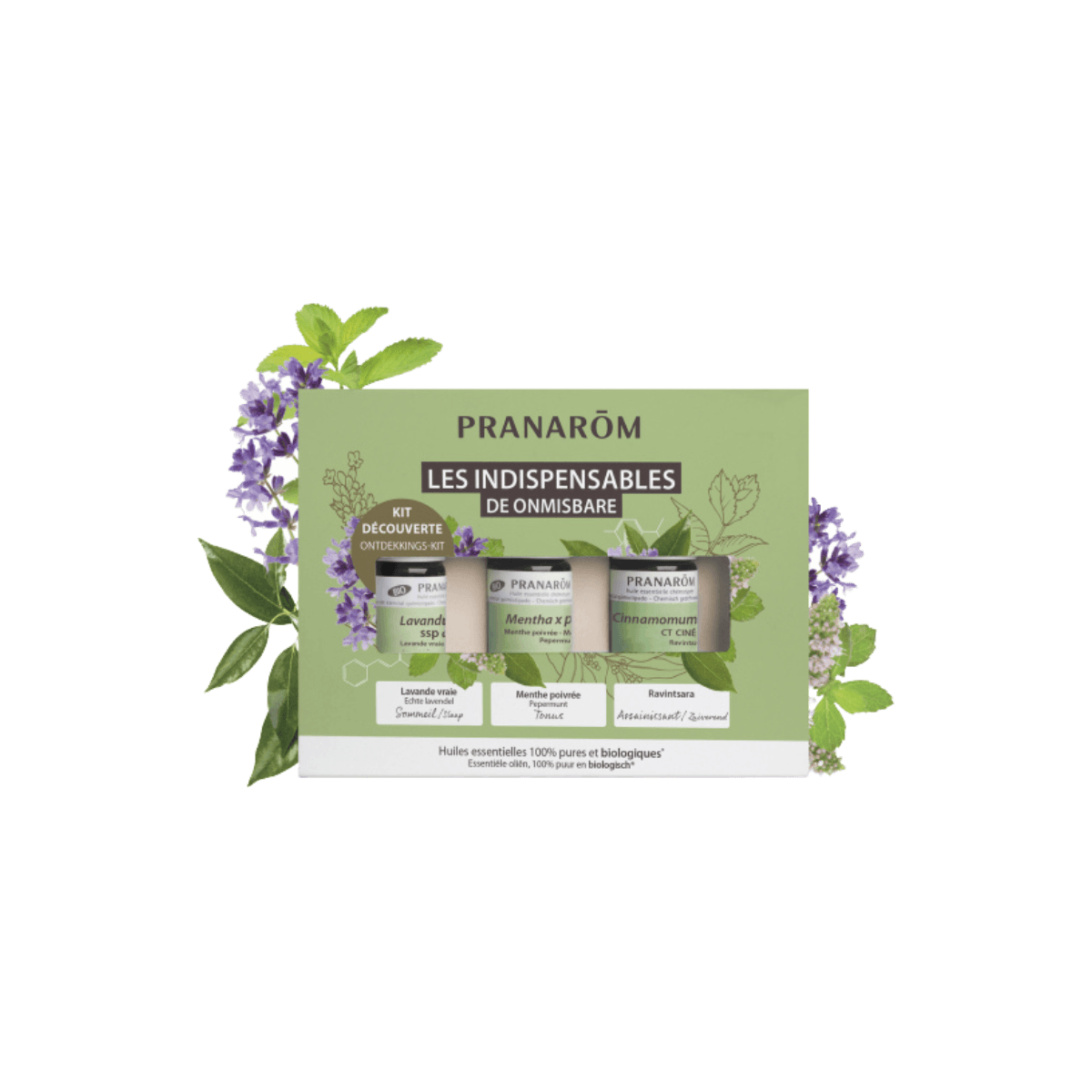 Set van 3 biologische essentiële oliën - Les indispensables