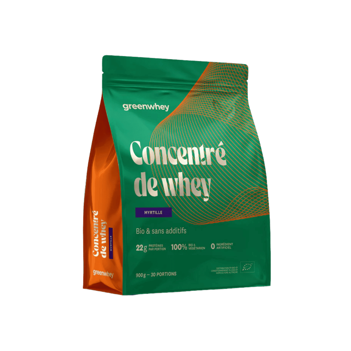 Biologisch Wei-Eiwitconcentraat Bosbes 900g