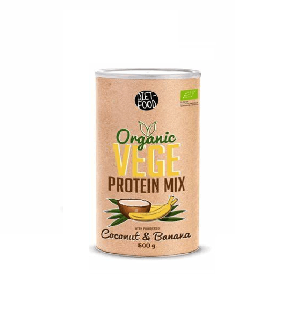 Protein Vege Mix BIO - Noix de coco et banane 500 g