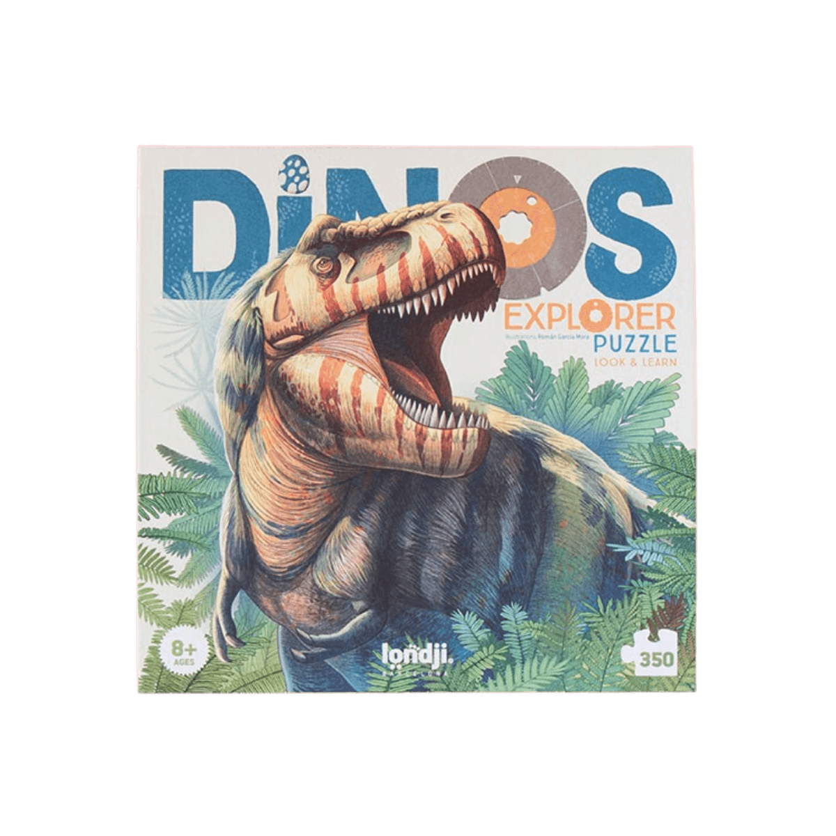 Observatiepuzzel 350 st - 8 jaar en ouder - DINOS EXPLORER PUZZLE