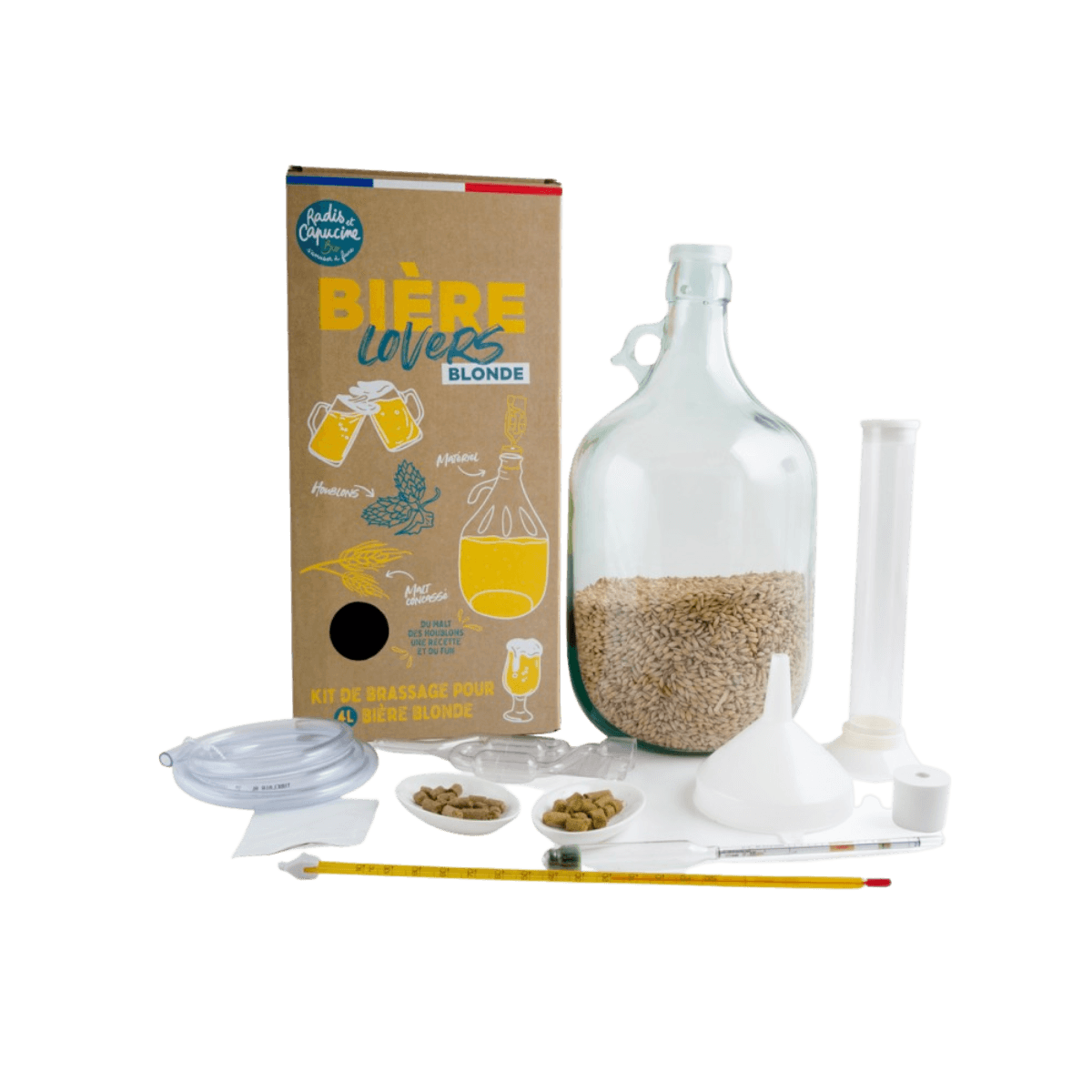 Beer Lovers Blond Bier Kit - Biologische Mout - Radis et Capucine