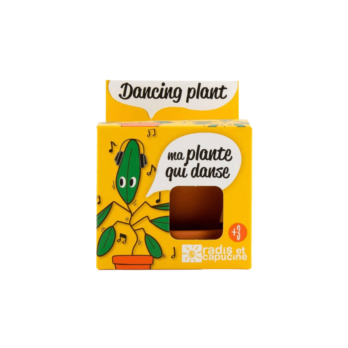 Dansende plantenzaden in een groeipot