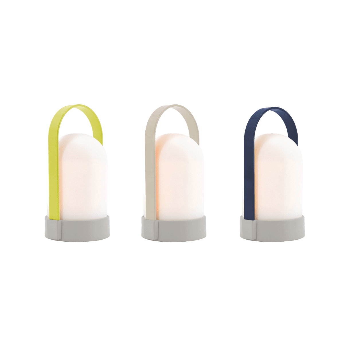 Petite lampe URI lot de 3 - Marine Gris Vert Anis