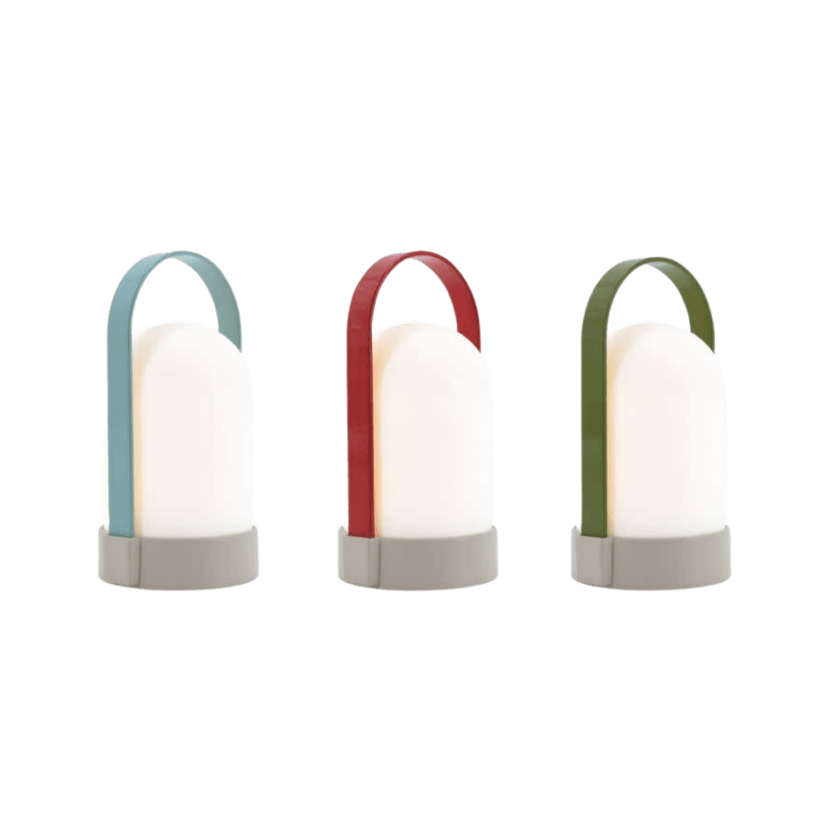 Kleine URI lamp set van 3 - Groen Rood Blauw