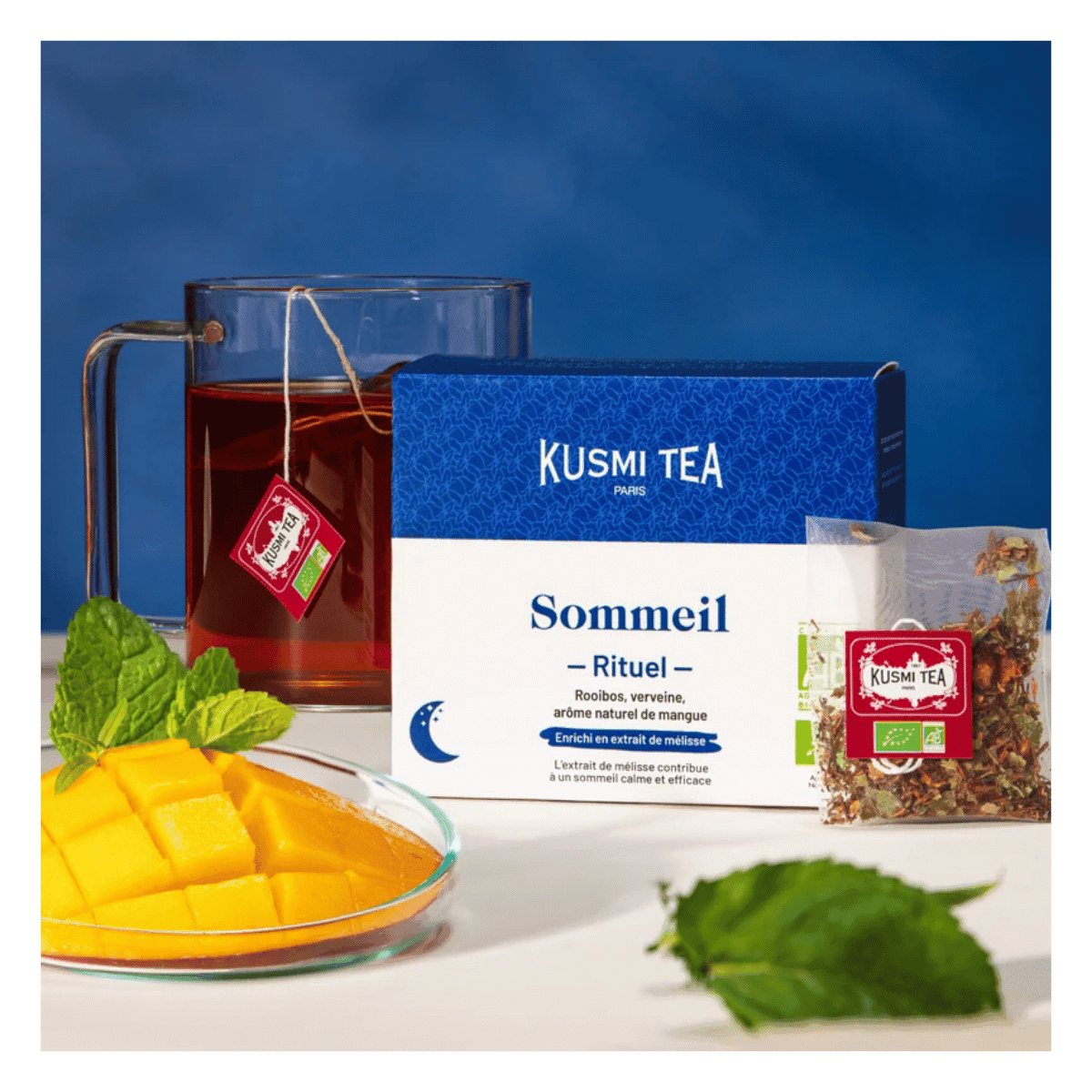 Rituel Sommeil bio - Etui 18 sachets mousseline - 36gr - Kusmi Tea