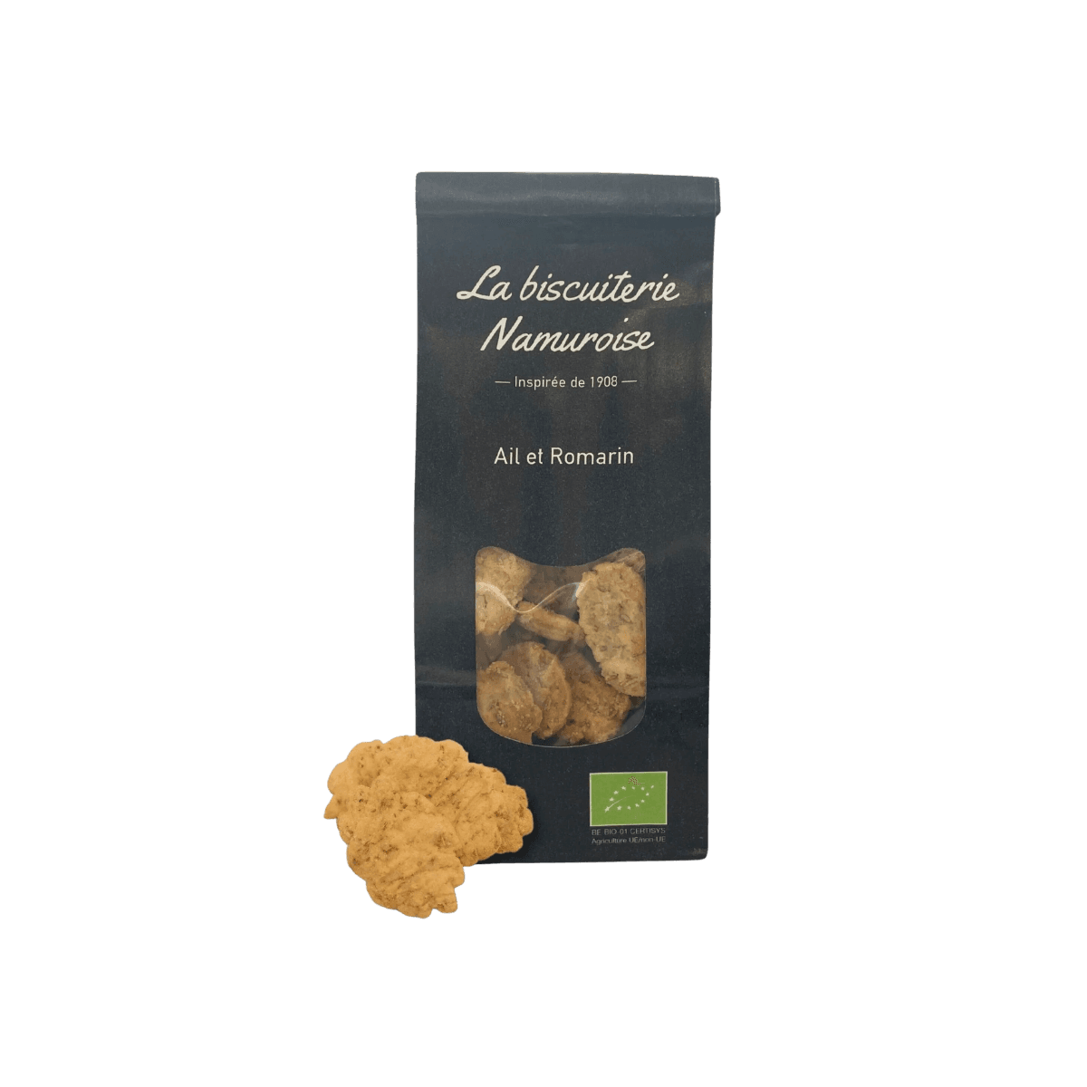 Sablés apéritif BIO Ail et Romarin 100g