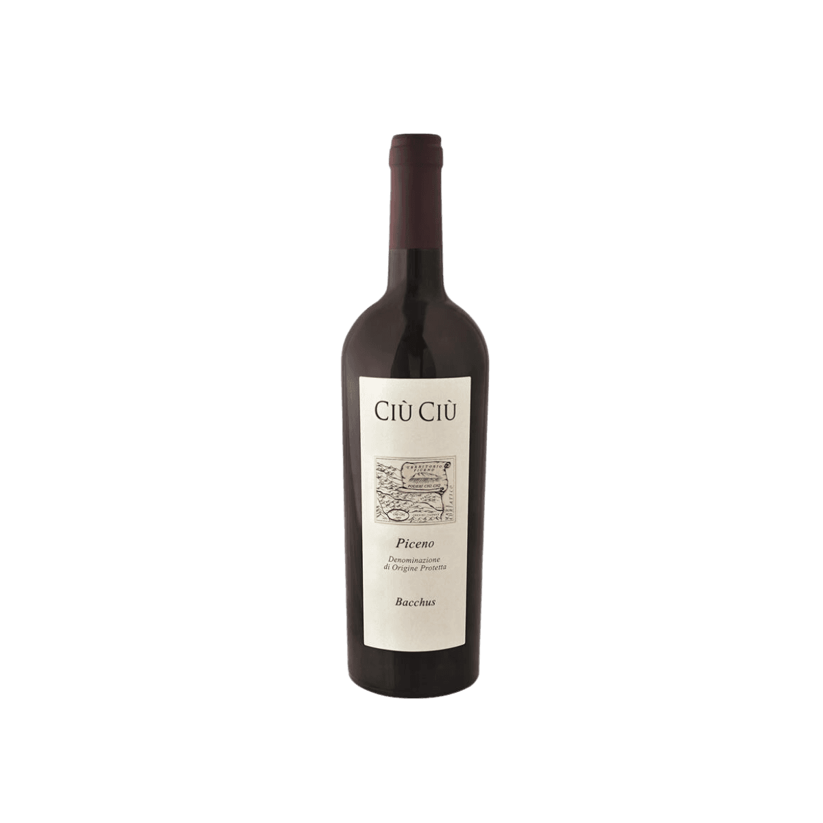 Italiaanse rode wijn CIUCIU Piceno DOP "Bacchus" ORGANISCH 75cl
