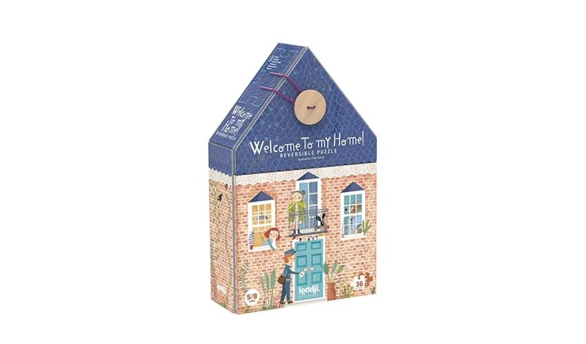 Puzzle réversible 36 pc - 5-8 ans - WELCOME TO MY HOME PUZZLE